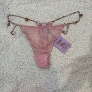 NWT- Savage X Fenty charm and lace thong